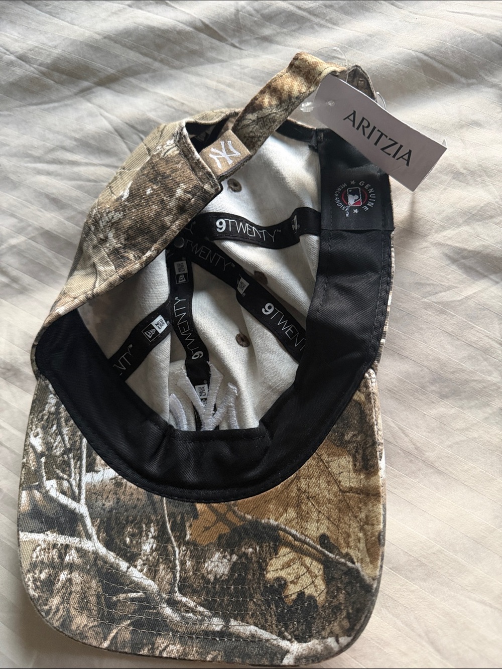Aritzia Camo Baseball Cap - Brown/Green/White - Picture 3 of 3